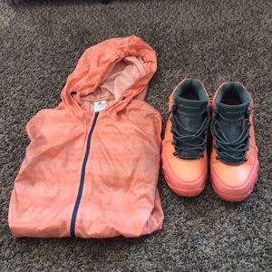 Mango Jordan 9s x mango adida wind breaker
